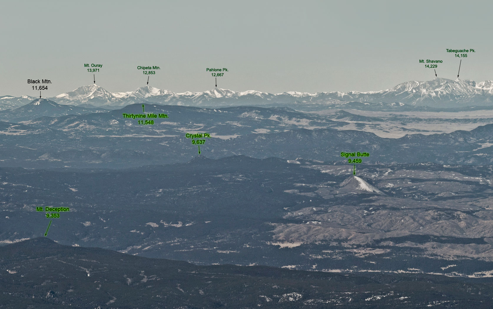 Front Range Photos of the Mountains