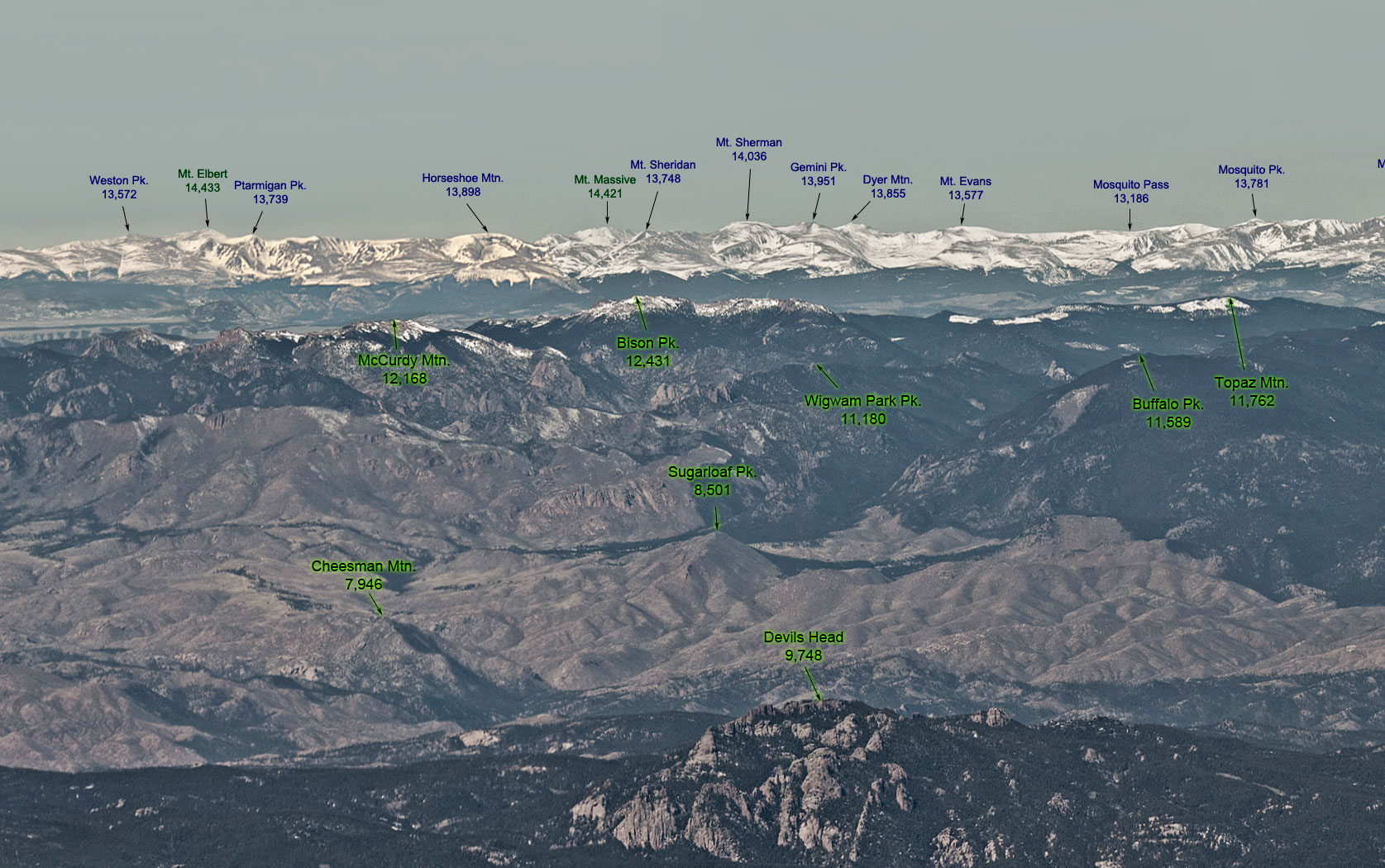 Front Range Photos of the Mountains