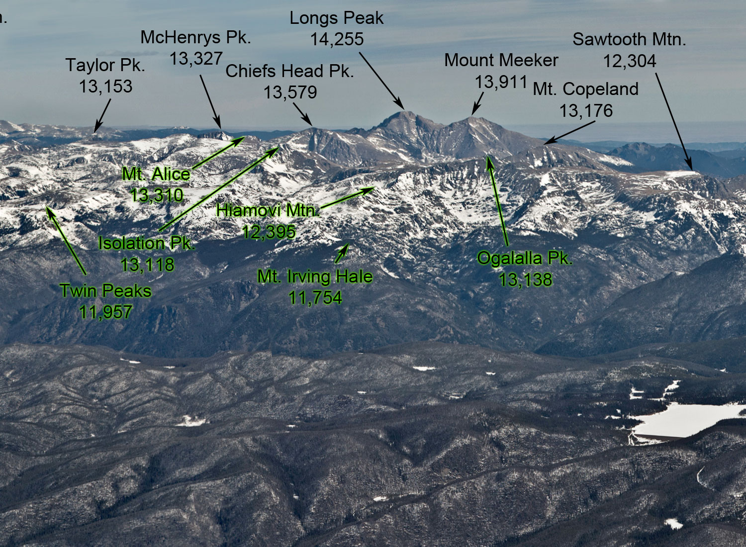 The Front Range Aerial View
