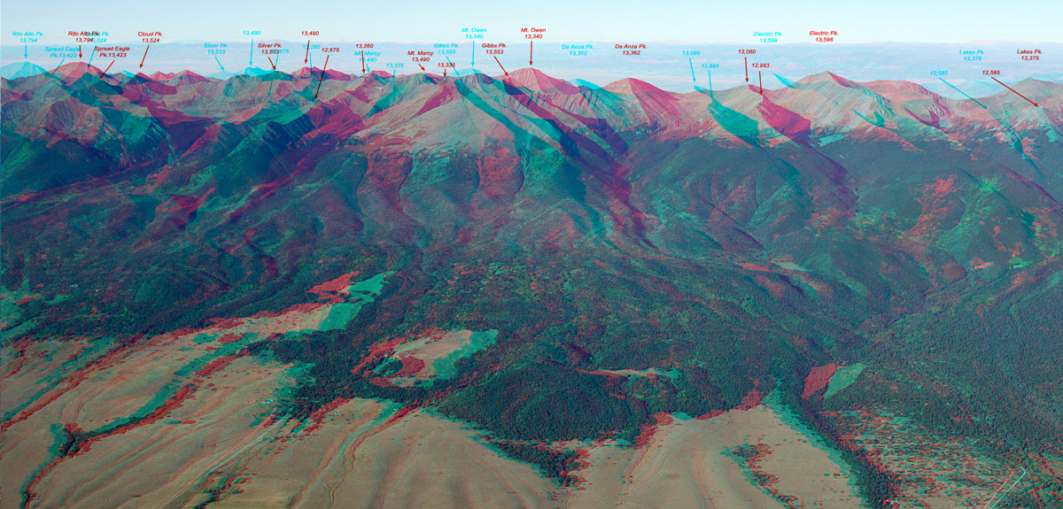 anaglyph of central Sangres