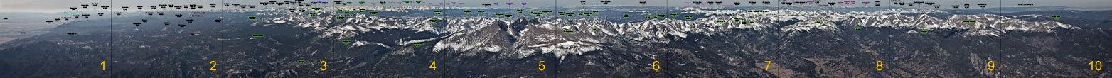 Front Range panorama with Longs Peak