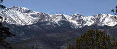 Pikes Peak from Ute Pass Mtn. Range