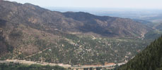 Burned Rampart Range near Cascade